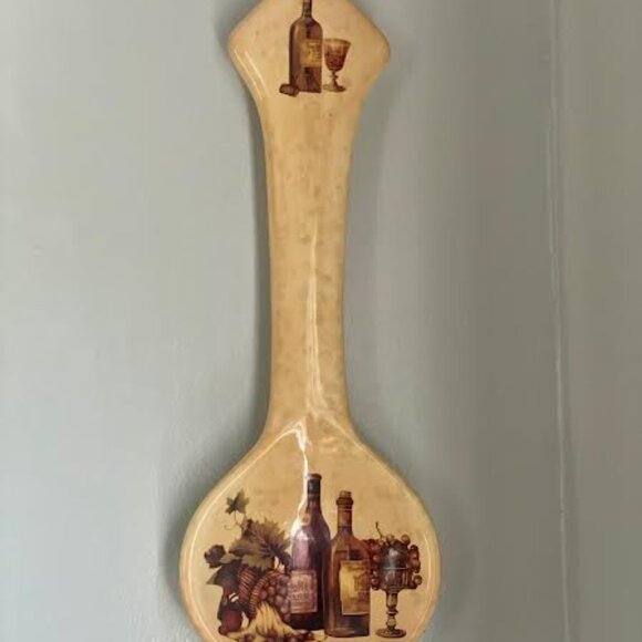 Set of 3 Ceramic Utensil  Wall Hang Plaques -Spoon, Ladle and Fork Wall Accent - Picture 14 of 15